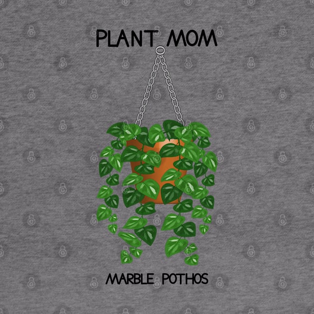 Plant Mom - Marble Pothos Plant by Designoholic